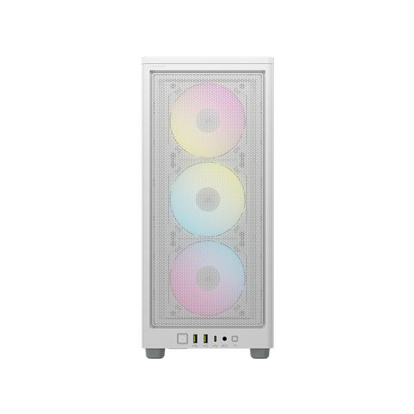 Corsair iCUE 2000D RGB Airflow Mini ITX PC Cabinet (White)