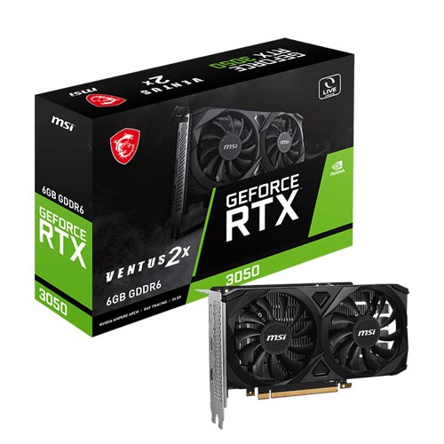 MSI GeForce RTX 3050 VENTUS 2X 6G 6GB Graphic Card