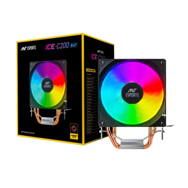 Ant Esports ICE-C200 v2 Low Profile CPU Air Cooler
