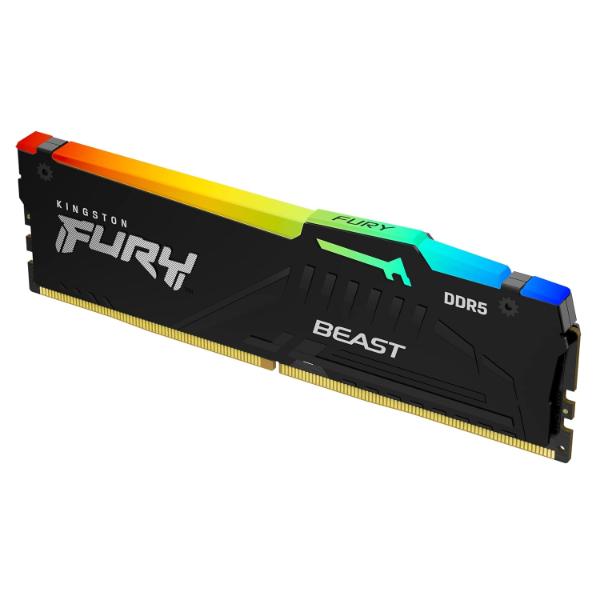 Kingston Fury Beast RGB 16GB 5600MHZ DDR5 CL36 DIMM Desktop Memory Single Module KF556C36BBEA-16