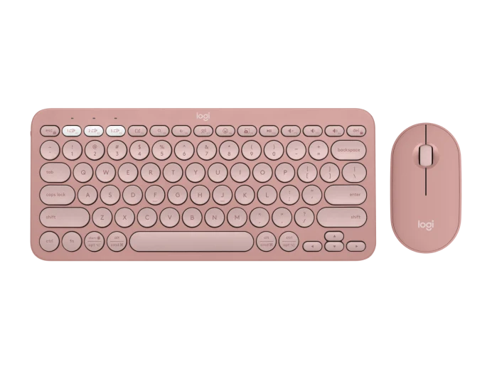Logitech Pebble 2 Wireless Keyboard and Mouse Combo (Rose)