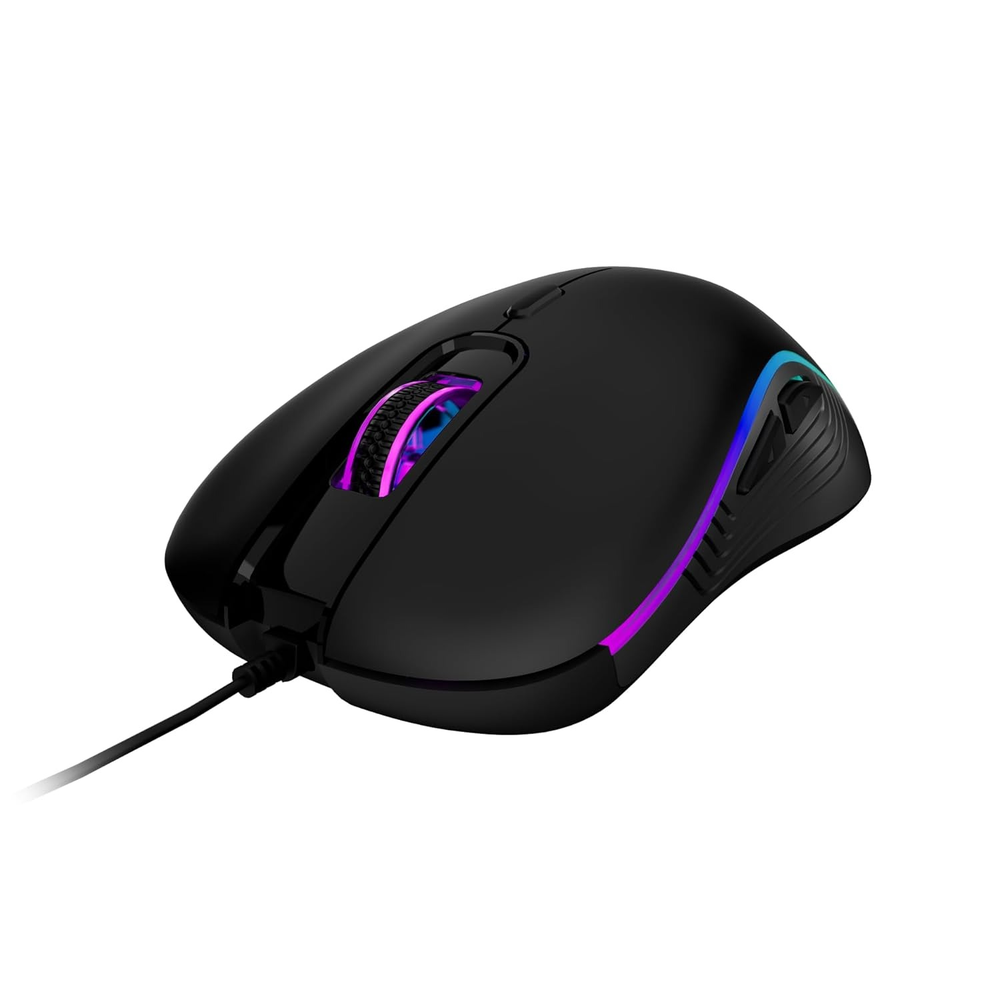 GAMDIAS AURA GS3 Multicolor Gaming Mouse (3600 DPI, 6 Buttons, Black)