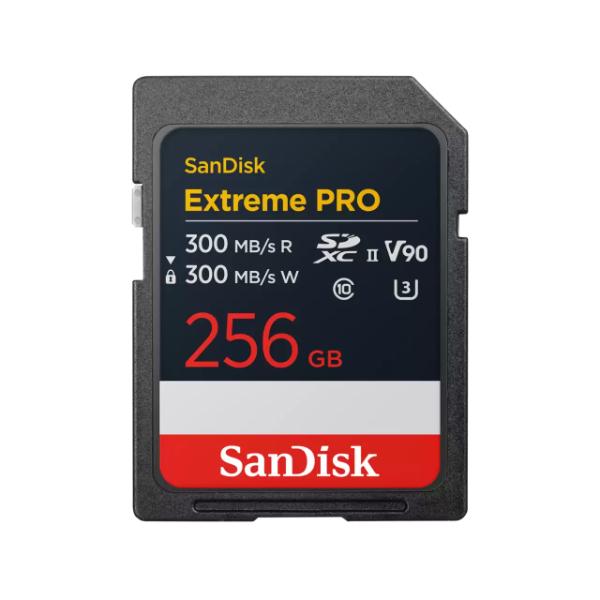 SanDisk Extreme PRO SD UHS-II Card (V90) – 256GB