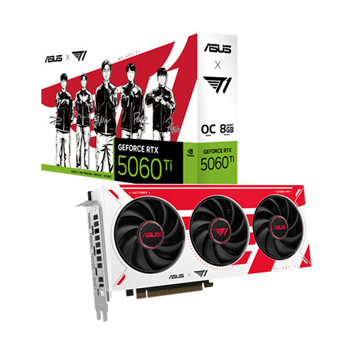 ASUS T1 GeForce RTX 5060 Ti 8GB GDDR7 OC Edition Graphic Card T1-RTX5060TI-O8G-GAMING