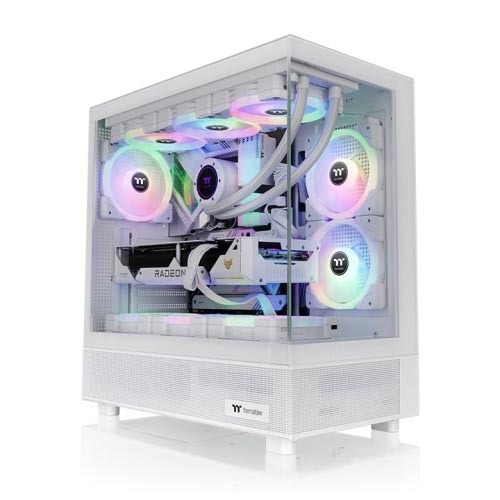 Thermaltake View 270 TG ARGB Snow Mid Tower Cabinet single fan