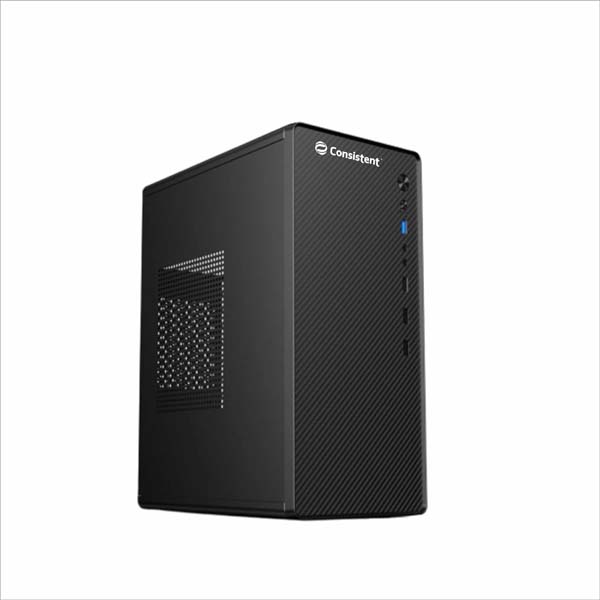 Consistent PC Case/SMPS (CIE110) Computer Case 4 Full Slots VGA Max 250mm Bold Design for Bold Performance