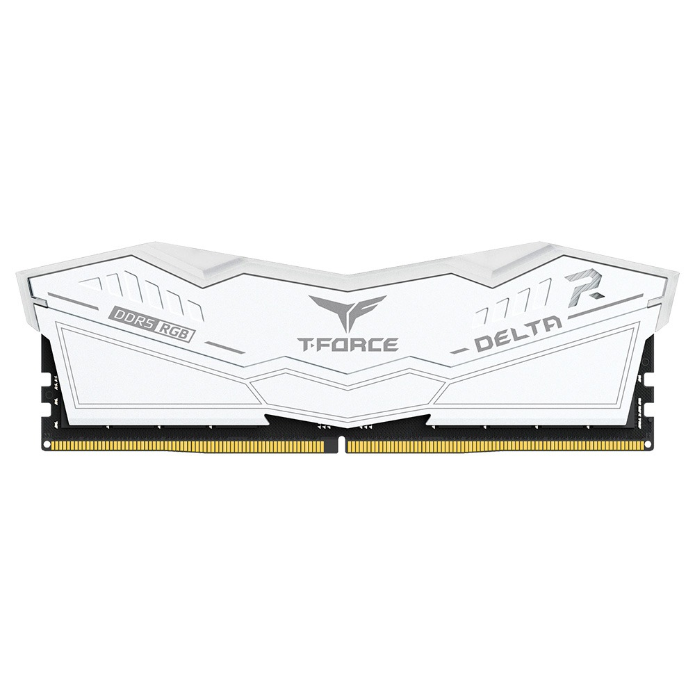 TEAMGROUP T-Force Delta RGB DDR5 64GB (2x32GB) 6400MHz CL40 Desktop RAM Kit (White)