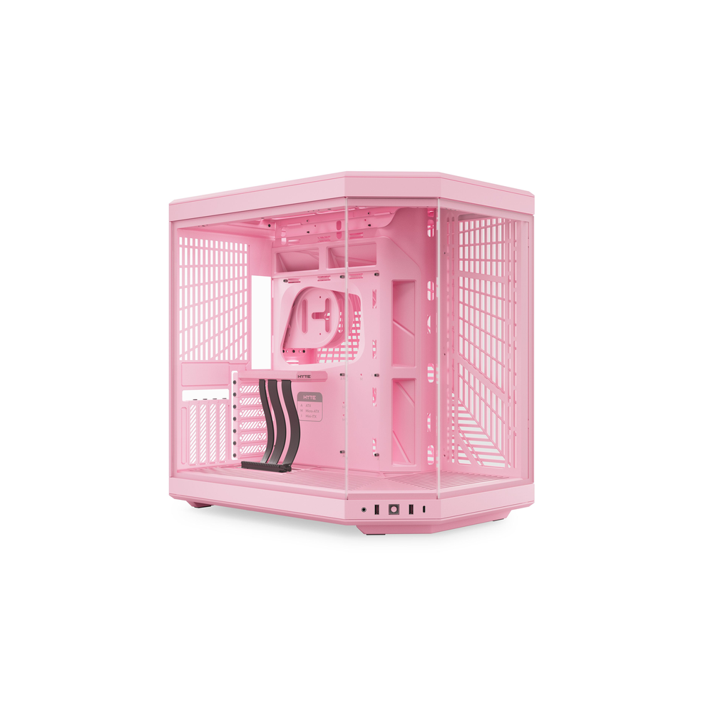 HYTE Y70 Dual-Chamber Panoramic E-ATX Mid-Tower Case (Strawberry Milk)