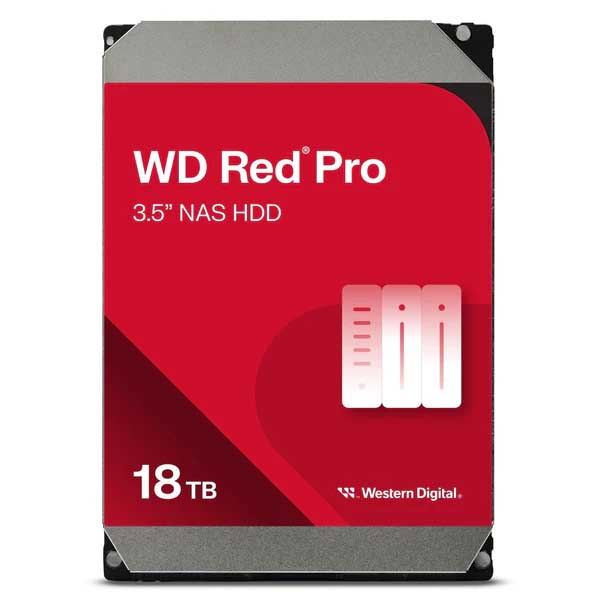 Western Digital WD Red Pro 18TB 3.5″ SATA 7200RPM NAS Internal Hard Disk Drive