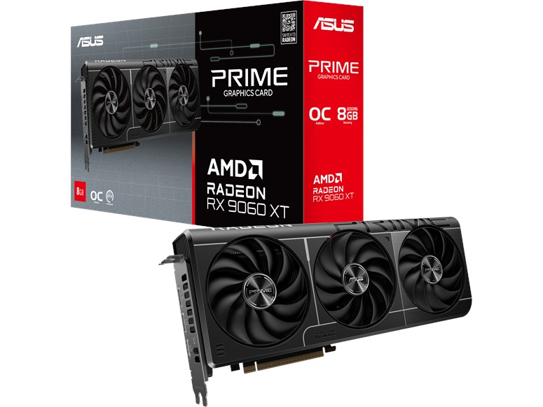 ASUS Radeon RX 9060 XT Prime OC 8GB GDDR6 Graphics Card