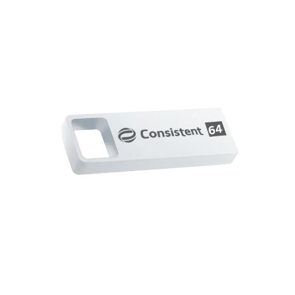 Consistent Pen Drive 64GB 2.0 (Grey) 5 year Warranty