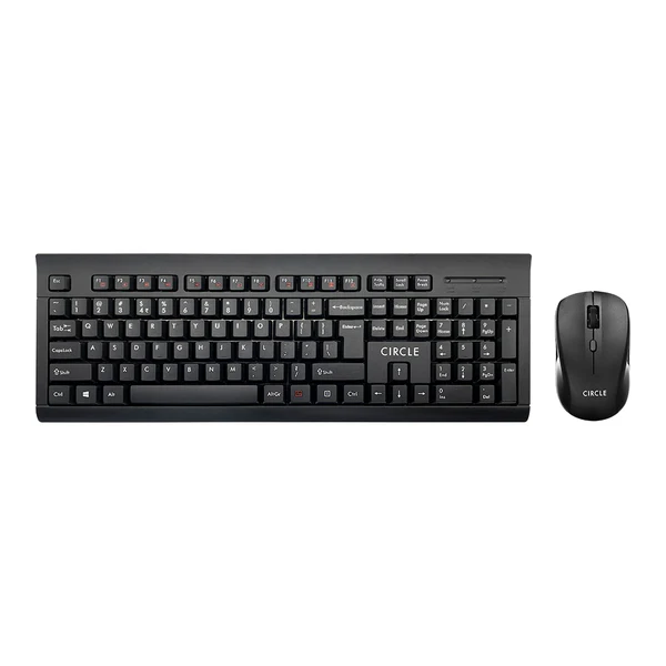 Circle Rover A9 Wireless Keyboard & Mouse Combo – Black
