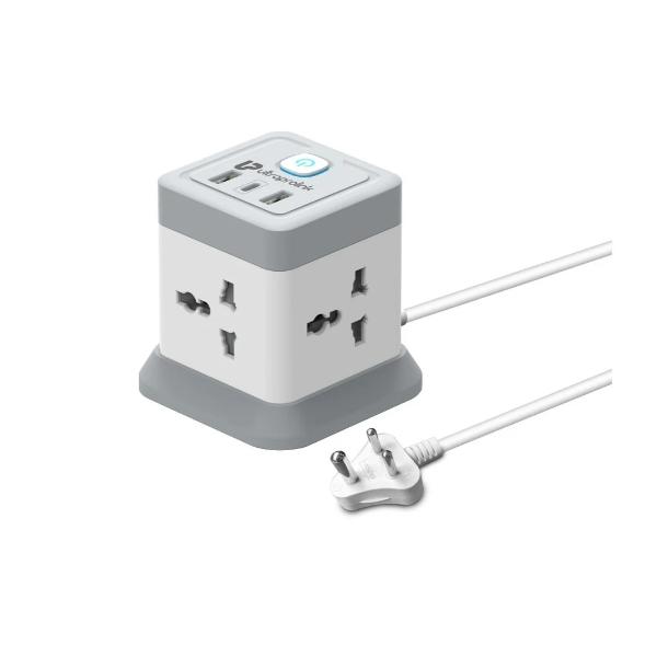 UltraProlink Power Qube Desktop Surge Protector with QC3.0 & 20W Power Delivery Port UM1050U