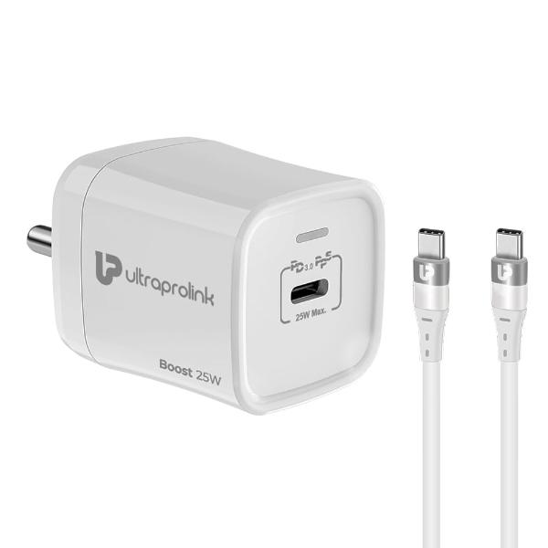 UltraProlink Boost PD25 25W PD-PPS charger with Type C port + PD Cable (1m) UM1137C