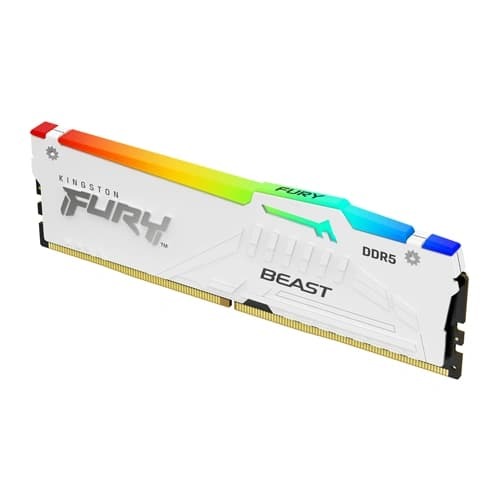 Kingston Fury Beast RGB 32GB 6000MHz CL36 DDR5 RAM – (WHITE)