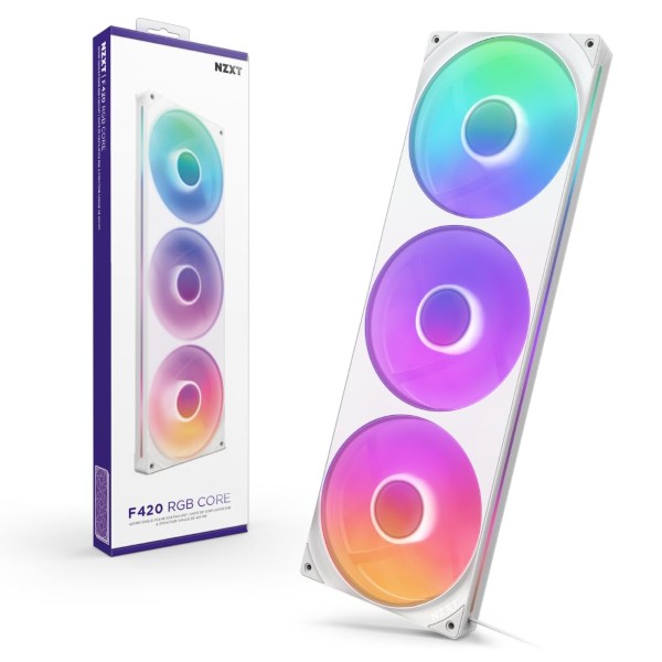 NZXT F420 RGB Core – White