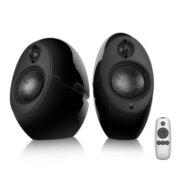 Edifier e25HD 2.0 Bluetooth Multimedia Speaker, 74W RMS, Hi-Res Audio, LDAC, Optical & AUX Inputs, Touch & Remote Control, Elegant Design- Black