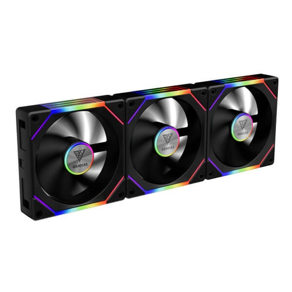 GAMDIAS Aeolus P2-1203 120mm ARGB PWM Case Fan (Triple Pack)