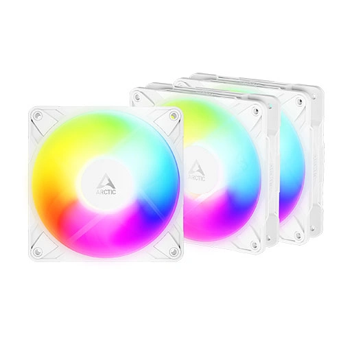 Arctic P12 Pro Reverse ARGB 120mm Triple Pack Cabinet Fan White
