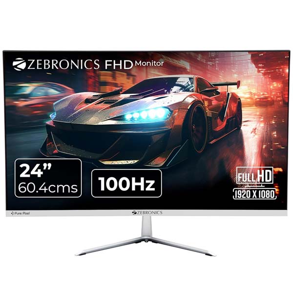 ZEBRONICS A24FHD 24 inch (60.4cm) 100Hz LED Monitor