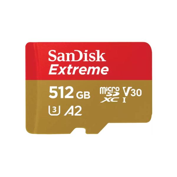 SanDisk Extreme microSDXC UHS-I CARD – 512GB