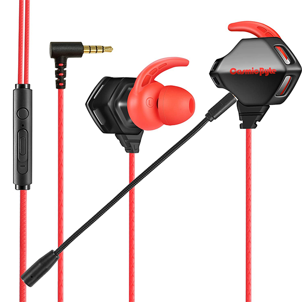 Cosmic Byte CB-EP-03 Gaming Wired Earphone with Detachable Microphone for PC, PS4, Mobiles, Tablets – BLACK
