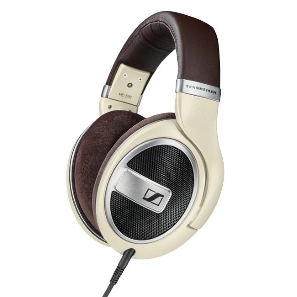 Sennheiser HD 599 Open‑Back Audiophile Headphones, German-Irish Craftsmanship, Wide Soundstage, Detachable Cables, Ergonomic acoustic refinement design, Comfort-Fit for Gaming, 2‑Year Warranty