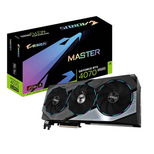 Gigabyte Aorus GeForce RTX 4070 Super Master 12GB Graphic Card GV-N407SAORUS M-12GD