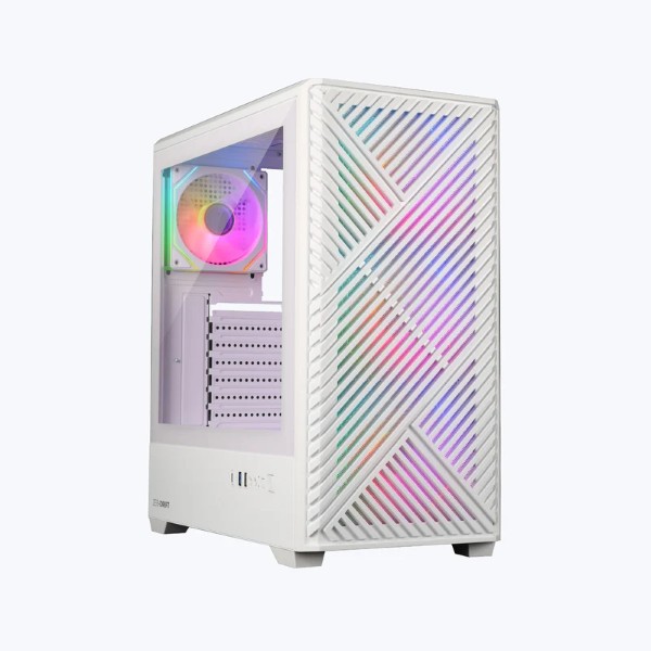 Zebronics Zeb Drift Premium Gaming Cabinet (White)