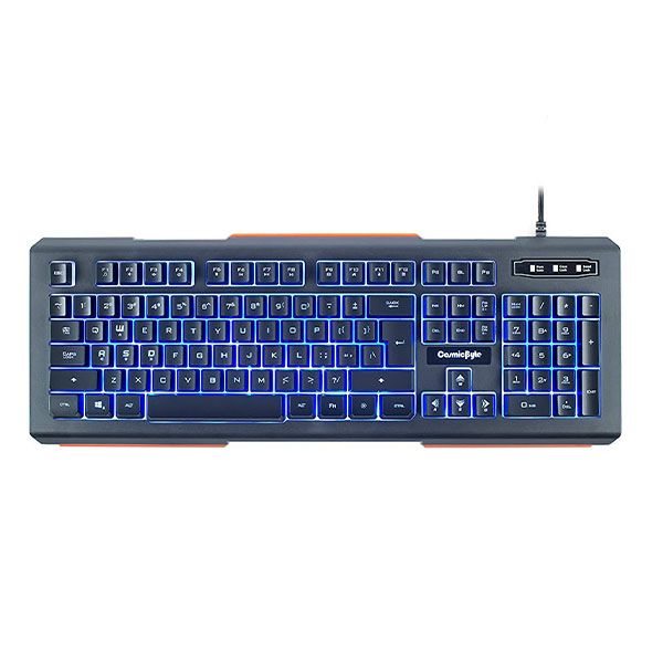 Cosmic Byte CB-GK-09 Corona Wired Gaming Keyboard, Anti-Ghosting – Black (Blue LED)