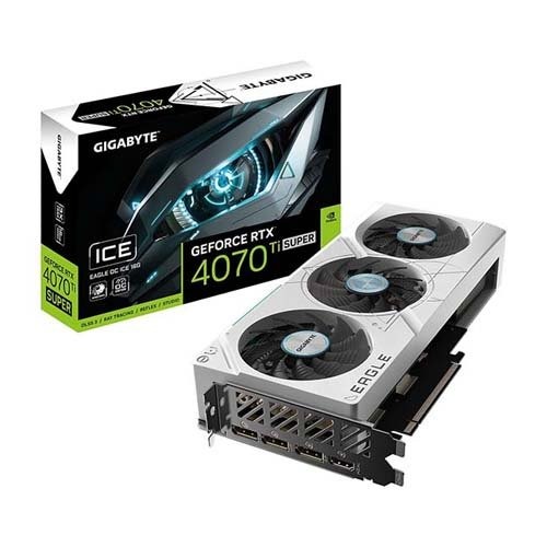 Gigabyte GeForce RTX 4070 Ti SUPER EAGLE OC ICE 16G Graphic Card (GV-N407TSEAGLEOC ICE-16GD)