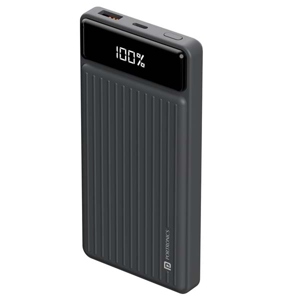 Portronics Luxcell B 10K 10000 mAh 22.5W Fast Charging Power Bank (Black)