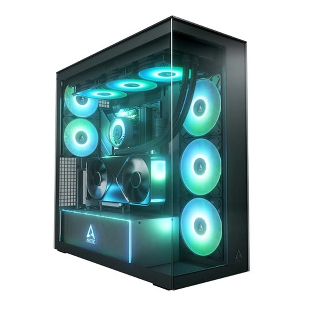 ARCTIC Xtender VG E-ATX High-Airflow PC Case (Mirror Black)