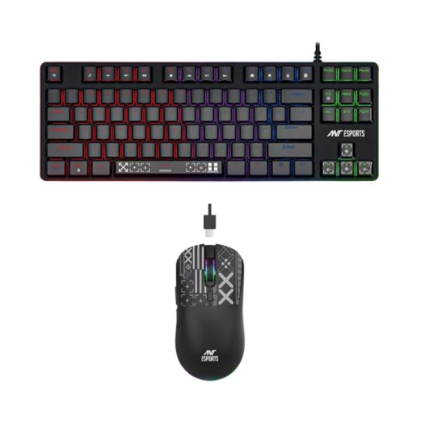 Ant Esports Thunder20 Wired Mechanical Gaming Keyboard and Mouse Combo Brown Switch