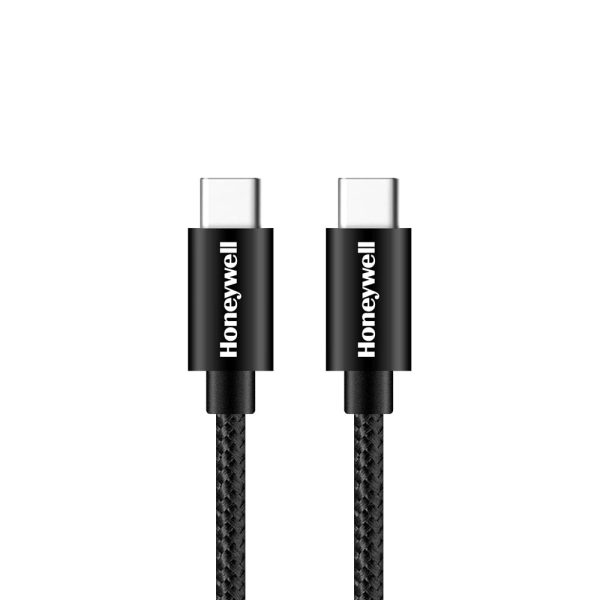 Honeywell Type C To Type C Braided Sync & Fast Charging Cable (Black)