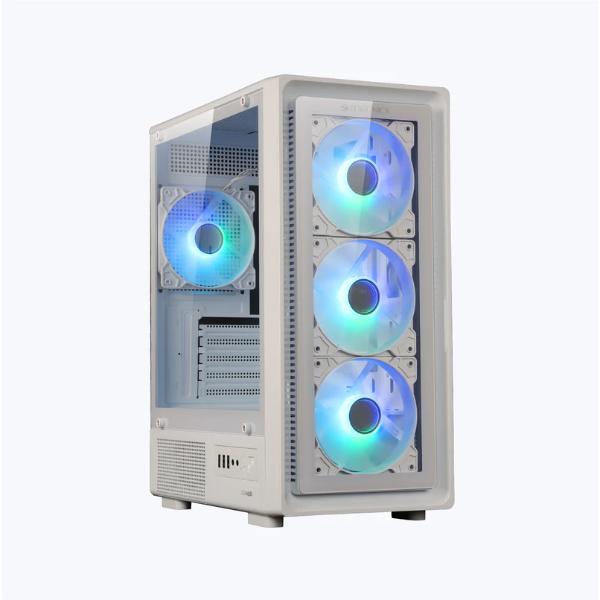 ZEBRONICS Zeb Nexo Mini Tower Cabinet (White)