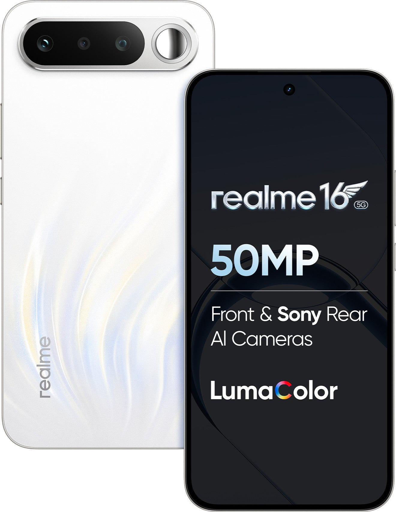 realme 16 5G (Air White, 128 GB) (8 GB RAM)