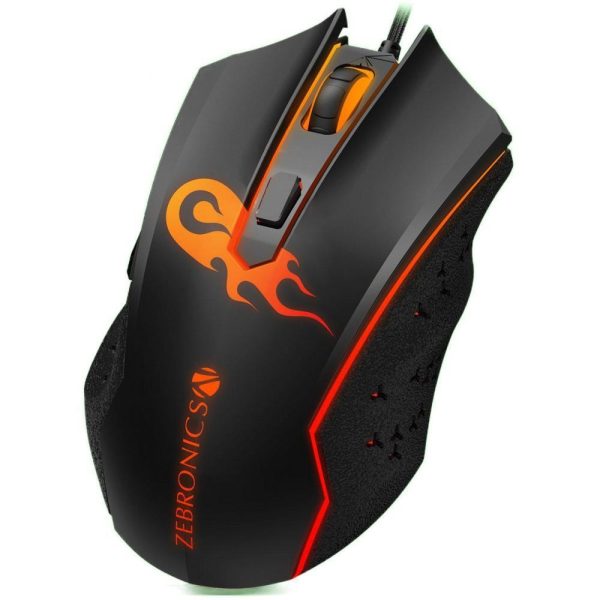 Zebronics Zeb-Clash Wired Gaming Mouse (Ergonomic Design)