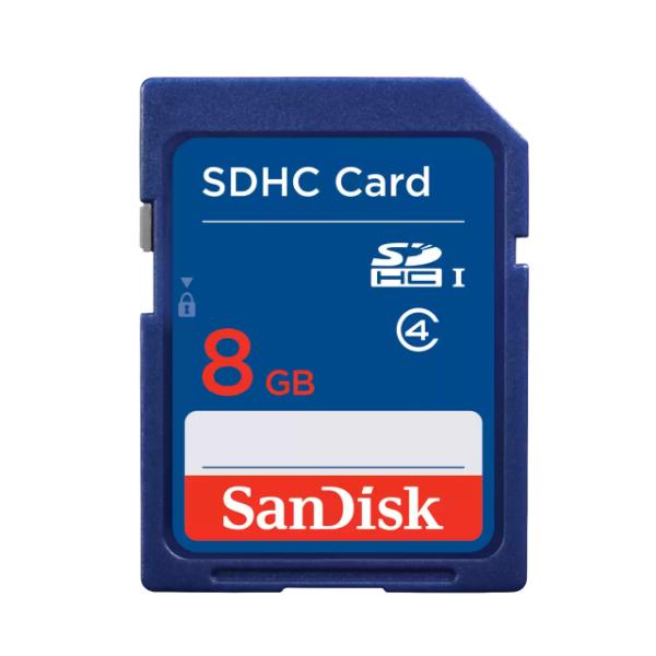 SanDisk SDHC/SDXC Memory Card – 8GB