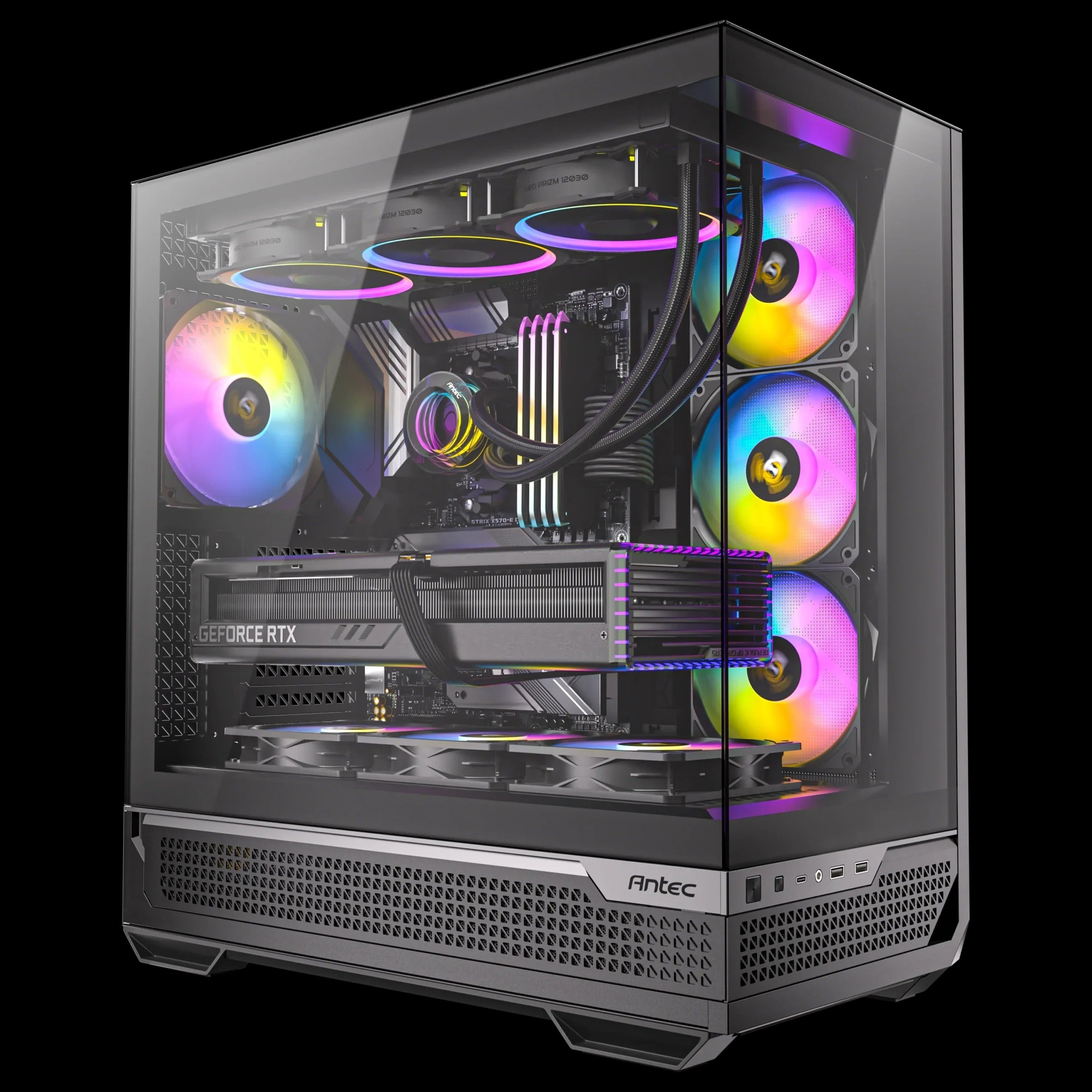 Antec C7 ARGB Constellation Series E-ATX Mid Tower Gaming Cabinet (Black)