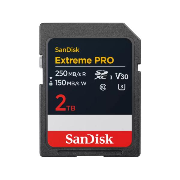 SanDisk Extreme PRO SDHC And SDXC UHS-I Card – 2TB