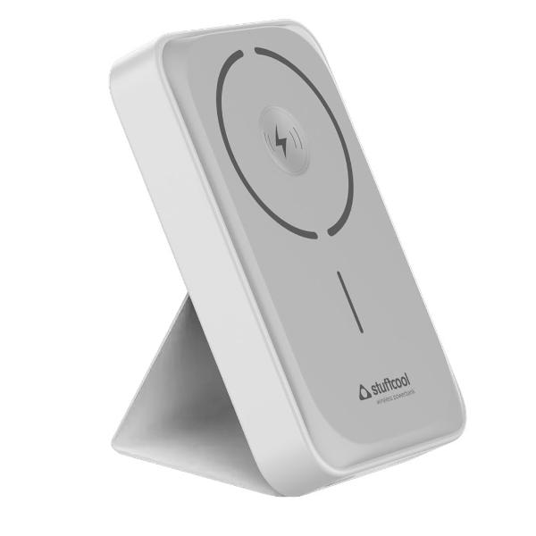 Stuffcool Click Duo 10000mAh Magnetic Wirelsss Powerbank for iPhone 16/15/14/13/12 with Apple Watch Charging Featuring Type-C Port PD 20W to Charge iPhone 50% in 30 mins