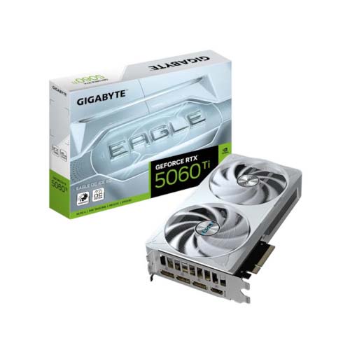Gigabyte GeForce RTX 5060 Ti Eagle OC ICE 8GB GDDR7 Graphic Card GV-N506TEAGLEOC ICE-8GD