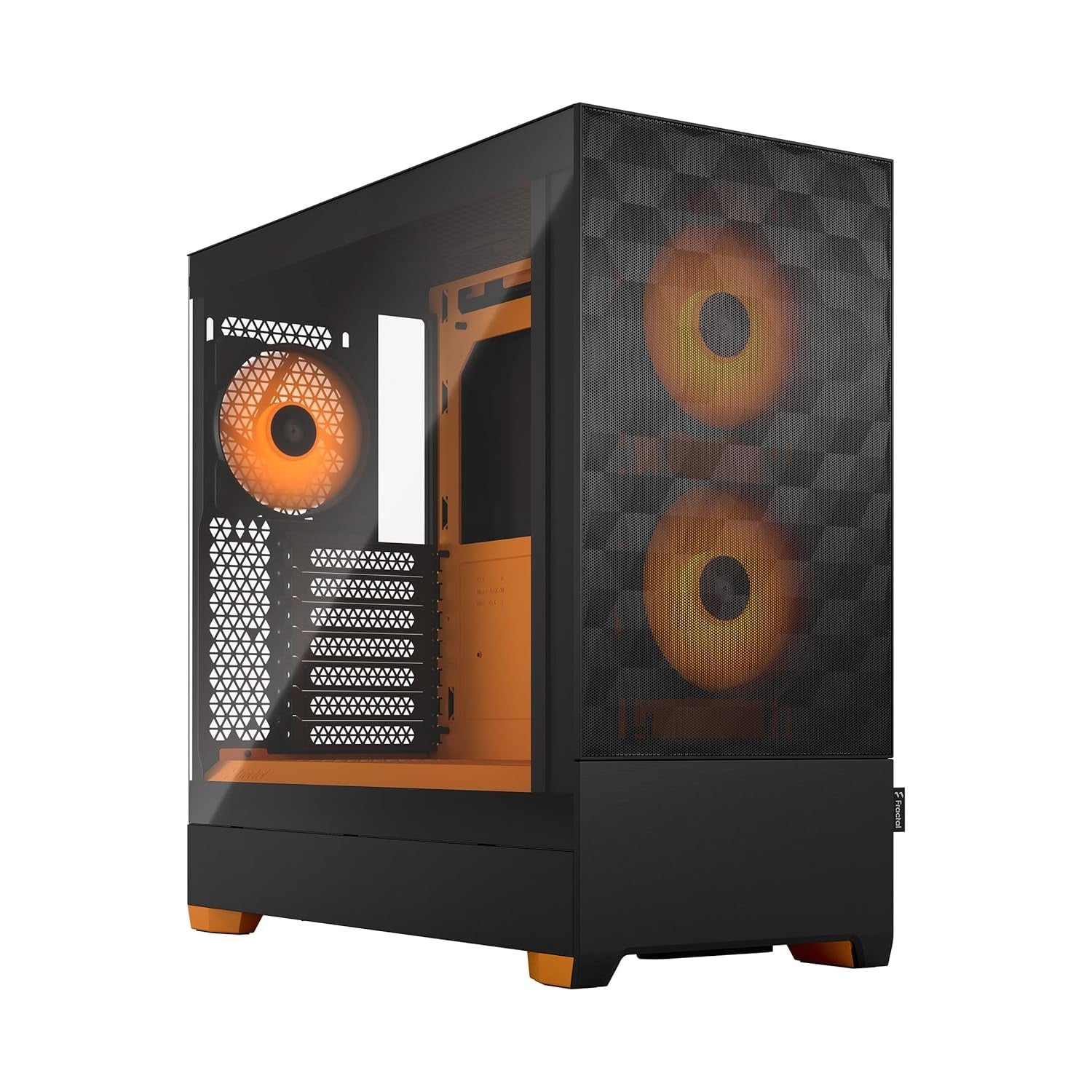 Fractal Design Pop Air RGB Orange Core TG Clear Tint ATX Mid Tower Cabinet