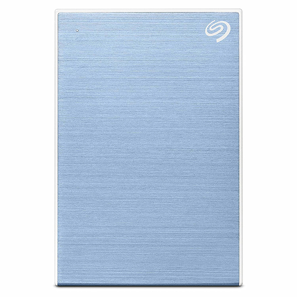 Seagate One Touch 1TB External Hard Drive with Password Protection (Light Blue)
