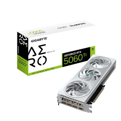 Gigabyte GeForce RTX 5060 Ti Aero OC 16GB GDDR7 Graphic Card GV-N506TAERO OC-16GD