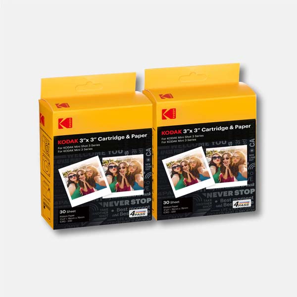 KODAK 4PASS All-in-one (3×3 inches) Cartridge 60 Photos (ICRG-360)