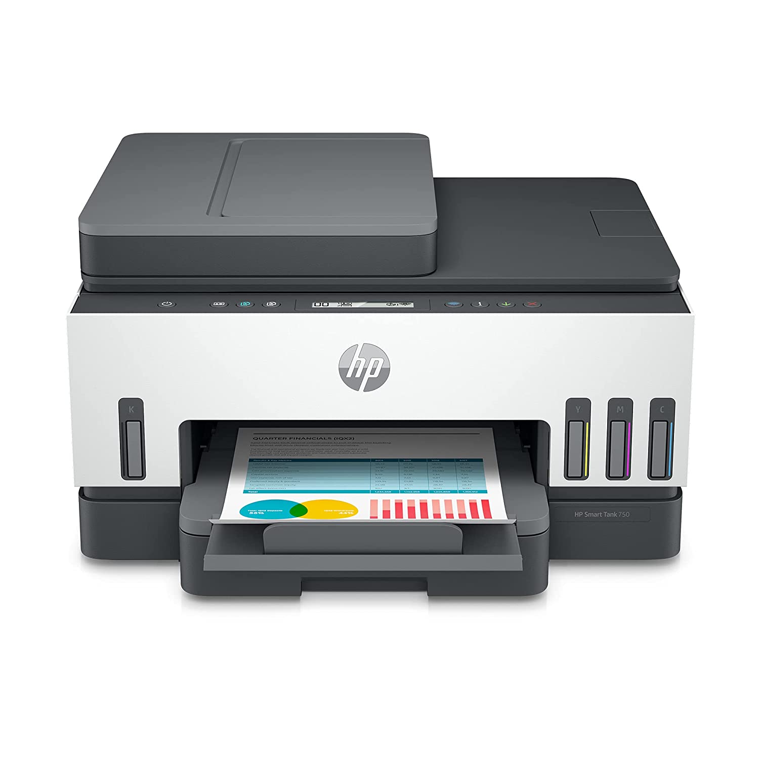 HP Smart Tank 750 Wi Fi All-in-One Printer Duplexer with ADF and Smart Guided Button