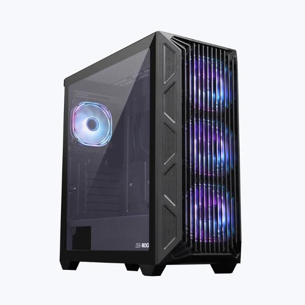 ZEBRONICS Rogue Mid Tower Cabinet (Black)