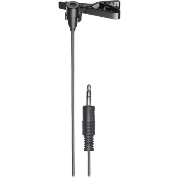 Audio Technica ATR3350XiS Omnidirectional Condenser Lavalier Microphone for Smartphones